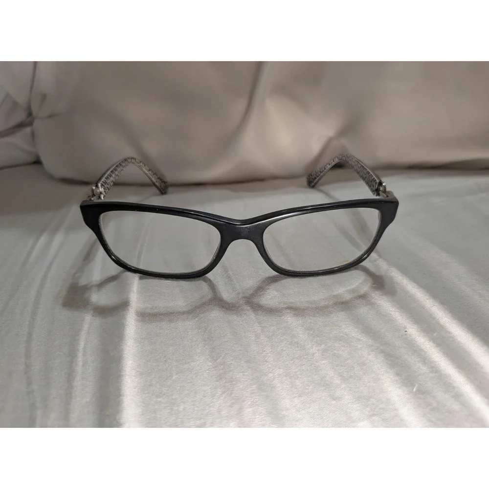 COACH HC 6052 FANNIE 5214 BLACK WHITE AUTHENTIC EYEGLASSES 52-16